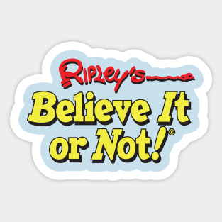 Ripley's Believe It Or Not Sticker